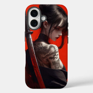 Coques iPhone 16 fille samouraï