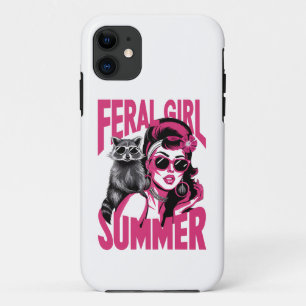 Case-Mate iPhone Case Fille sauvage vintage été Opossum Drôle Raton lave