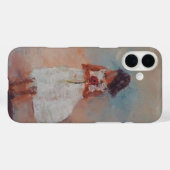 Coques Case-Mate iPhone Fille tenant un rose (Verso (horizontal))