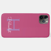 Coques Case-Mate iPhone fille, texte personnalisable, monogramme, nom ou f (Dos (Horizontal))