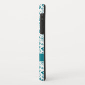 Coques Case-Mate iPhone Fille Turquoise Turquoise Tropical Floral (Dos/Gauche)