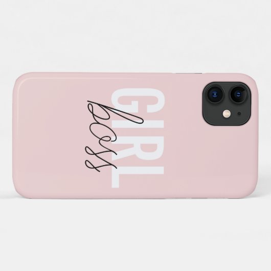 Coques Case-Mate iPhone Fille typographie rousse script patron fille (Dos (Horizontal))