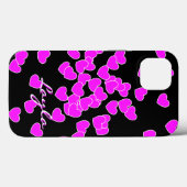 Coques Case-Mate iPhone 'Fille Tzigane' - Nom Modèle, Rose Flambant Sur No (Verso (horizontal))