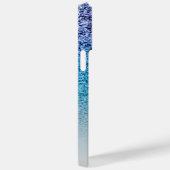 Coques Case-Mate iPhone Fille violet et Parties scintillant bleue Ombre Mo (Verso / Droite)