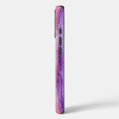 Coques Case-Mate iPhone Fille violet rose rouge vif rayures (Verso / Gauche)