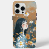 Coques Case-Mate iPhone Fille Whimsical dans le champ de marguerite : Fleu (Verso)