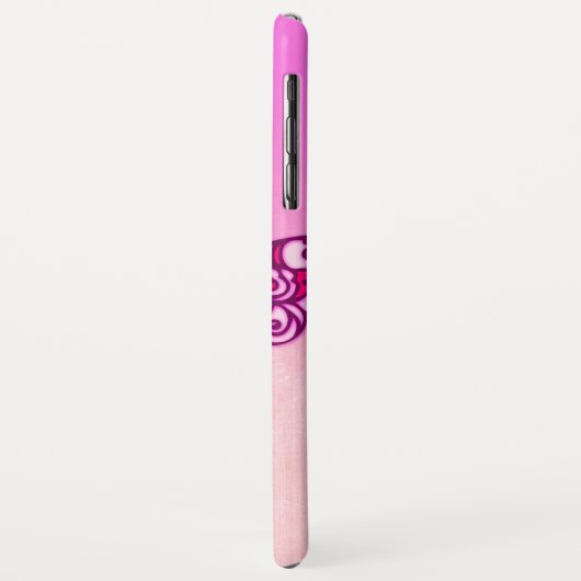 Coques Case-Mate iPhone Filles appelées papillon rose violet graphique (Dos/Gauche)