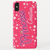Coques Case-Mate iPhone Filles appelées rose lumineux graphique d'étoile (Dos)
