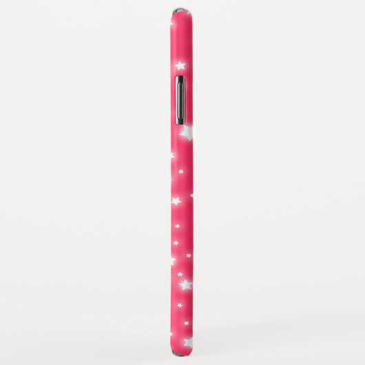 Coques Case-Mate iPhone Filles appelées rose lumineux graphique d'étoile (Dos/Droite)