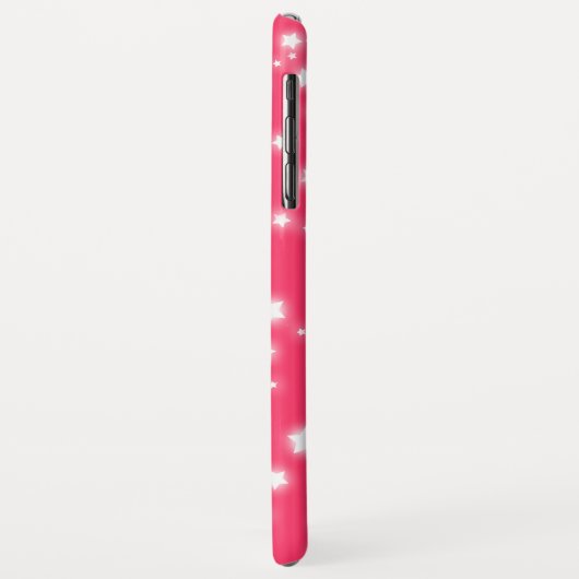 Coques Case-Mate iPhone Filles appelées rose lumineux graphique d'étoile (Dos/Gauche)
