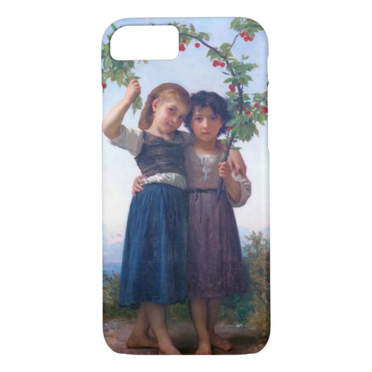 Coques Case-Mate iPhone Filles avec la Branche Cerise, Bouguereau (Dos)