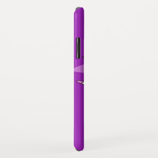 Coques Case-Mate iPhone Filles ballerine rouge violet nom de cheveux (Dos/Droite)