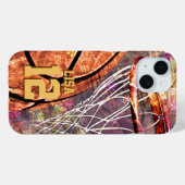 Coques Case-Mate iPhone Filles Basketball girly rose violet (Verso (horizontal))