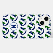 Coques Case-Mate iPhone filles bleu vert volleyballs motif (Verso (horizontal))