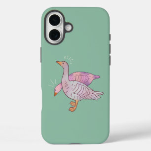 Coques iPhone 16 Plus Filles d'oies Duo d'oies d'art folklorique fanta