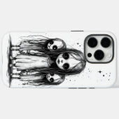 Coques Case-Mate iPhone Filles effrayantes (Verso (horizontal))