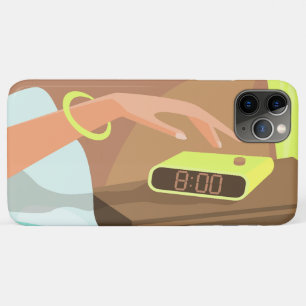 Case-Mate iPhone Case Filles main poussant sur le bouton snooze du révei