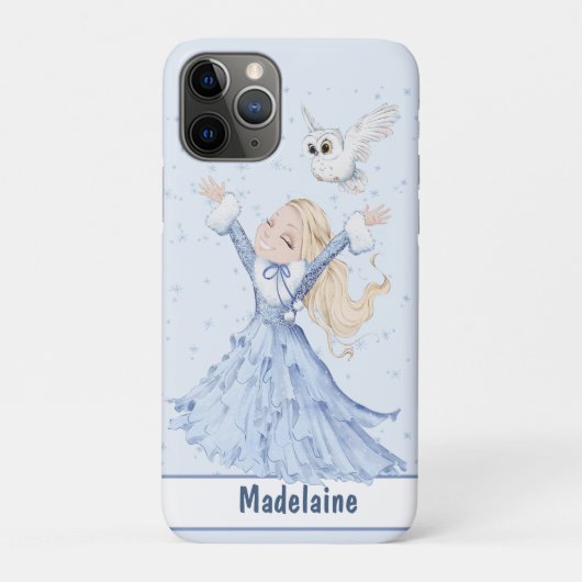 Coques Case-Mate iPhone Filles mignonne princesse d'hiver (Dos)