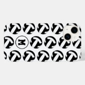 Coques Case-Mate iPhone filles noir blanc volleyballs motif (Verso (horizontal))