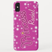 Coques Case-Mate iPhone Filles nommées princesse star violet rose (Dos)