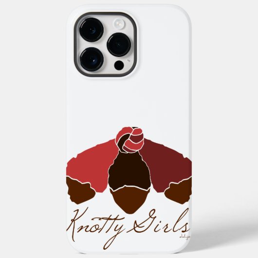 Coques Case-Mate iPhone Filles noueuses Filles noires avec les cheveux lié (Verso)
