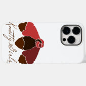 Coques Case-Mate iPhone Filles noueuses Filles noires avec les cheveux lié (Verso (horizontal))