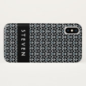 Coques Case-Mate iPhone Film film bobine | Graphisme moderne noir/gris (Dos (Horizontal))