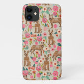 Coques Case-Mate iPhone Fils de chien de garde rouge tan (Dos)