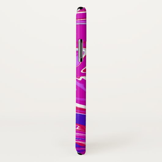 Coques Case-Mate iPhone Fils de marbre rose et violet (Dos/Droite)