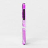 Coques Case-Mate iPhone Fils roses et Marbres blancs Personnalisés (Dos/Gauche)