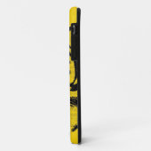 Coques Case-Mate iPhone Fin de visage de tigre (noir et jaune) (Dos/Gauche)