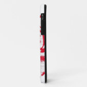Coques Case-Mate iPhone Fin rouge et blanche de visage de tigre (Dos/Gauche)