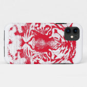 Coques Case-Mate iPhone Fin rouge et blanche de visage de tigre (Dos (Horizontal))