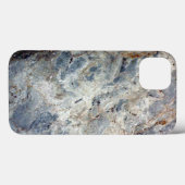 Coques Case-Mate iPhone Finition en marbre blanc bleu glace (Verso (horizontal))