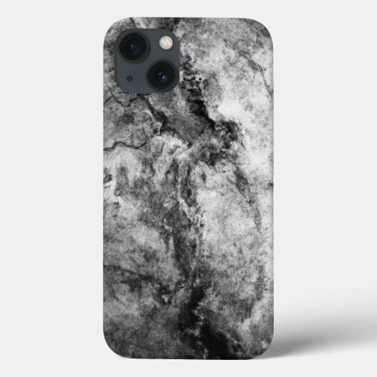 Coques Case-Mate iPhone Finition en marbre noir et blanc strié de fumée (Verso)