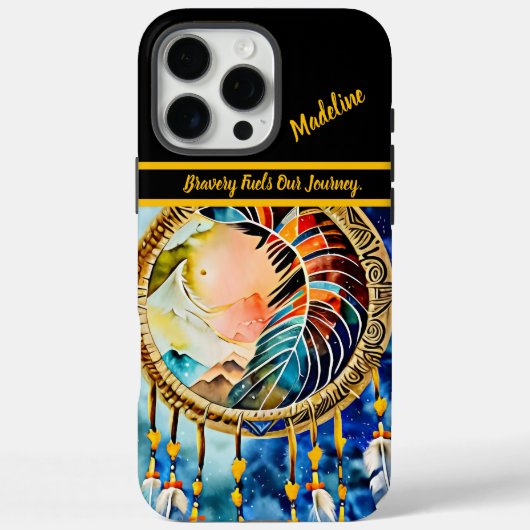 Coques Case-Mate iPhone Firestarter, conteuse autochtone : Art tribal (Verso)