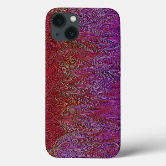 Coques Case-Mate iPhone "Firestorme neurale" Abstraite" Rouge violet (Verso)