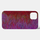 Coques Case-Mate iPhone "Firestorme neurale" Abstraite" Rouge violet (Verso (horizontal))