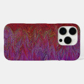 Coques Case-Mate iPhone "Firestorme neurale" Abstraite" Rouge violet (Verso (horizontal))