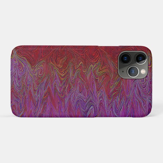 Coques Case-Mate iPhone "Firestorme neurale" Abstraite" Rouge violet (Dos (Horizontal))