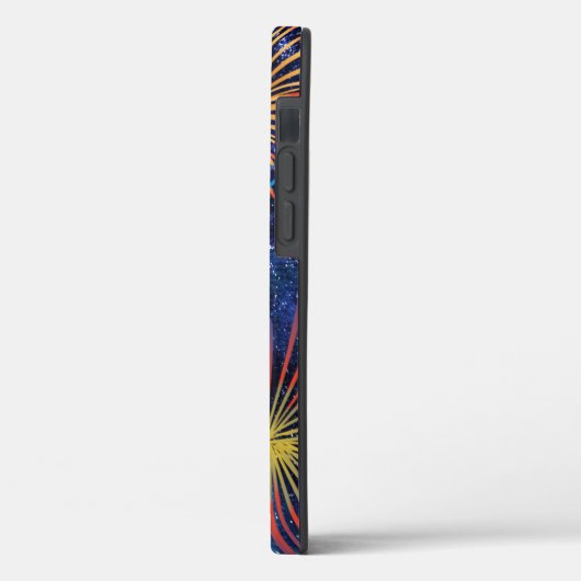 Coques Case-Mate iPhone Fireworks Design sur Dark Sky Arrière - plan (Verso / Gauche)