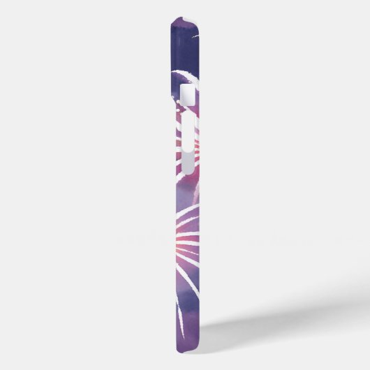 Coques Case-Mate iPhone Fireworks violets | Aquarelle Pastel (Verso / Gauche)