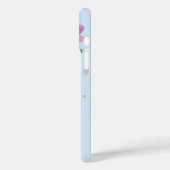 Coques Case-Mate iPhone First Initial Plus Nom India with Flowers (Verso / Gauche)