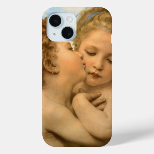 Coques Case-Mate iPhone First Kiss (détail d'ange) par Bouguereau (Verso)