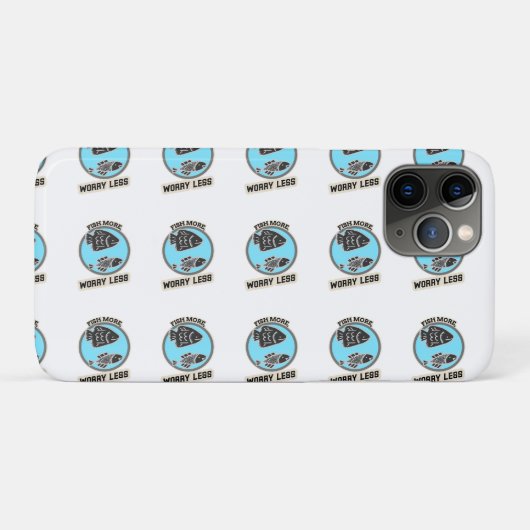 Coques Case-Mate iPhone Fish More Worry Less (Dos (Horizontal))