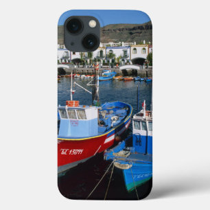 iPhone 13 Coque Fishing Harbor, Puerto de Mogan, Gran Canaria,