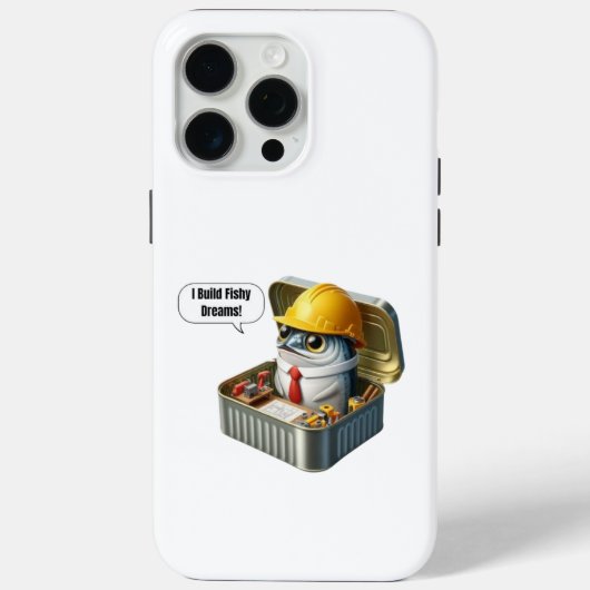 Coques Case-Mate iPhone Fishy Engineer Sardine Tiny Workshop Humor (Verso)