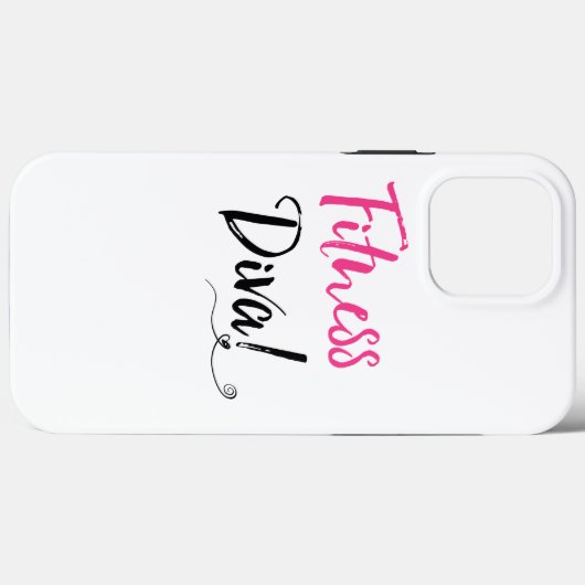 Coques Case-Mate iPhone "Fitness Diva !" (Verso (horizontal))