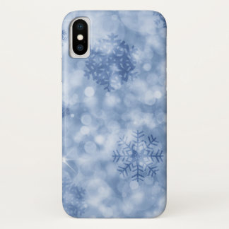 Case-Mate iPhone Case Flacons de neige bleus et étincelles