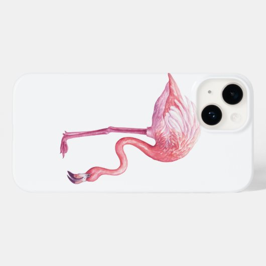 Coques Case-Mate iPhone Flamant rose (Verso (horizontal))